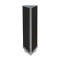 Azar Displays 3-Sided Pegboard Floor Spinner Display Rack in Black 700450-BLK